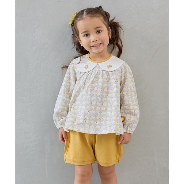 『セール実施中』ZOZO問い合わせ番号:97330926ショップ:moimoln，モイモルンブランド:moimoln，モイモルン商品名:【セットアップ】フラワー襟付き長袖トップス＆ブルマパンツカテゴリ:ジャケット/アウター>セットアッ...