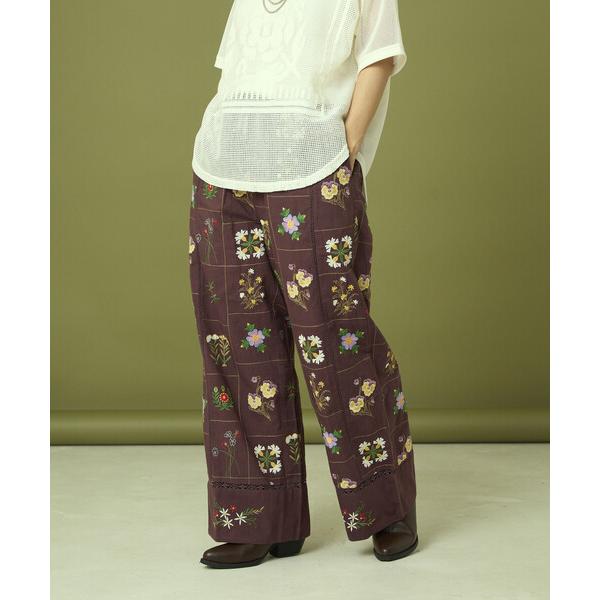 『セール実施中』ZOZO問い合わせ番号:97356356ショップ:FREAK'S STORE，フリークスストアブランド:Freada，フリーダ，FREAK'S STORE，フリークスストア商品名:Freada/フリーダ パッチワーク花刺繍パ...