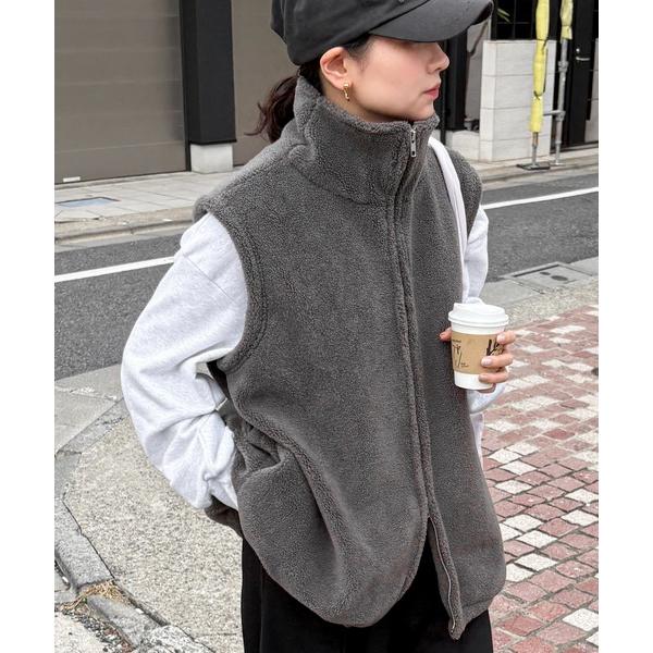 『タイムセール実施中』ZOZO問い合わせ番号:97388313ショップ:EPIMI E'PIMMY，エピミエピミーブランド:feepur，フェピュール，EPIMI E'PIMMY，エピミエピミー商品名:ダブルジップボアベストカテゴリ:ジャケ...