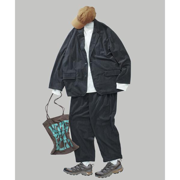 ZOZO問い合わせ番号:97388770ショップ:FREAK'S STORE，フリークスストアブランド:FREAK'S STORE，フリークスストア商品名:限定展開 Relax Fit リラックスフィット コーデュロイ セットアップ / テ...