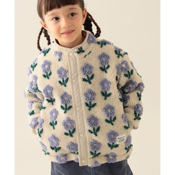 ZOZO問い合わせ番号:97420920ショップ:BEAMS HEART，ビームスハートブランド:BEAMS mini，ビームスミニ商品名:ジャカード ボア ブルゾン 2025FW（90〜140cm）カテゴリ:ジャケット/アウター>ブ...