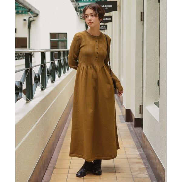 『タイムセール実施中』ZOZO問い合わせ番号:97423314ショップ:titivate，ティティベイトブランド:titivate，ティティベイト商品名:ヘンリーネックデザインニットワンピースカテゴリ:ワンピース/ドレス>ワンピースブ...