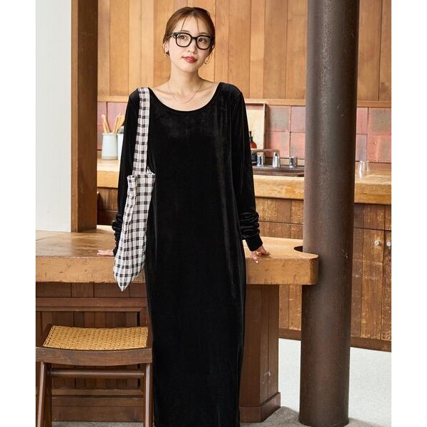 『タイムセール実施中』ZOZO問い合わせ番号:97424519ショップ:FREAK'S STORE，フリークスストアブランド:FREAK'S STORE，フリークスストア商品名:限定展開　ベロア バレエネック ロング ワンピースカテゴリ:ワ...