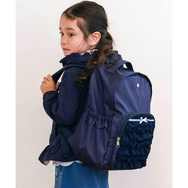 ZOZO問い合わせ番号:97455459ショップ:BEBE ONLINE STORE，ベベ オンラインストアブランド:SLAP SLIP，スラップスリップ商品名:ギャザーフリルポケット付き背面メッシュリュック(M~L)カテゴリ:バッグ&gt...