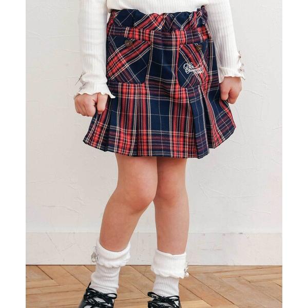 『タイムセール実施中』ZOZO問い合わせ番号:97455474ショップ:BEBE ONLINE STORE，ベベ オンラインストアブランド:SLAP SLIP，スラップスリップ商品名:【お揃い】チェック前ポケットタックスカパン(90~130...