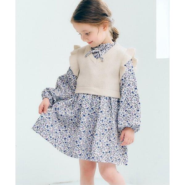 『セール実施中』ZOZO問い合わせ番号:97455519ショップ:F.O.Online Store，エフオーオンラインストアブランド:apres les cours，アプレレクール商品名:【ジュニア対応】フリルニットベスト＆ワンピースセット...