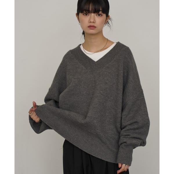 『タイムセール実施中』ZOZO問い合わせ番号:97456941ショップ:CORPUS TOKYO，コーパス トーキョーブランド:NOGLE，ノグル商品名:【NOGLE/ノグル】深Vネックルーズリブニットカテゴリ:トップス>ニット/セー...