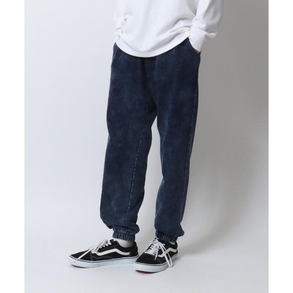 スウェットパンツ ジャージ Vintage Design Chemical Denim Easy Pants/セットアップ対応 ケミカル加工 カットデニム ストレッチイージーパンツ ボトムス …