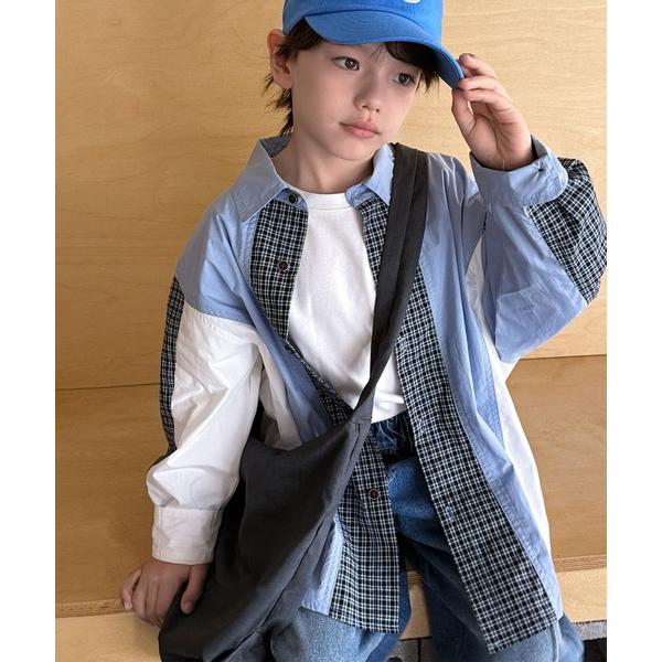 『タイムセール実施中』ZOZO問い合わせ番号:97458785ショップ:aimoha，アイモハブランド:aimoha，アイモハ商品名:【aimoha-KIDS-】ブロッキング切替チェックシャツカテゴリ:トップス>シャツ/ブラウスブラン...