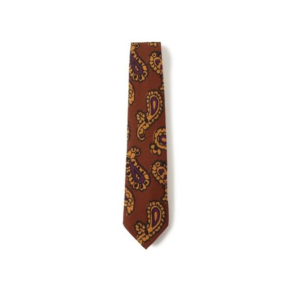 ZOZO問い合わせ番号:97489696ショップ:BEAMS MEN，ビームス メンブランド:BEAMS F，ビームスエフ商品名:Seaward ＆ Stearn / ウール ペイズリー柄 ネクタイカテゴリ:フォーマルスーツ/小物>ネ...