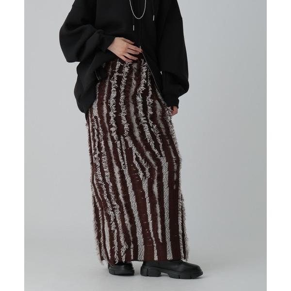 『セール実施中』ZOZO問い合わせ番号:97492079ショップ:LEPSIM，レプシィムブランド:LEPSIM，レプシィム商品名:7ゲージフリンジニットスカート　581686カテゴリ:スカート>スカートブランド品番:581686素材...