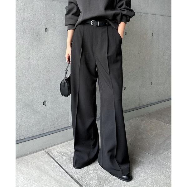 ZOZO問い合わせ番号:97497626ショップ:andme，アンドミーブランド:andme，アンドミー商品名:タックスラックスワイドパンツカテゴリ:パンツ>スラックスブランド品番:1000835素材:【表地】 ポリエステル100% ...