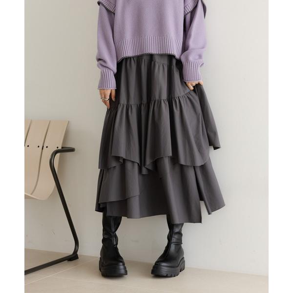 『タイムセール実施中』ZOZO問い合わせ番号:97498210ショップ:LOWRYS FARM，ローリーズファームブランド:LOWRYS FARM，ローリーズファーム商品名:ティアードイレヘムスカート　576730カテゴリ:スカート>...