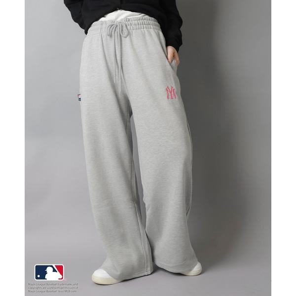 ZOZO問い合わせ番号:97562486ショップ:SPINNS，スピンズブランド:MLB，メジャーリーグベースボール，SPINNS，スピンズ商品名:【MLB/メジャーリーグベースボール】裏毛ワイドパンツ / スウェットパンツ / ストレート...