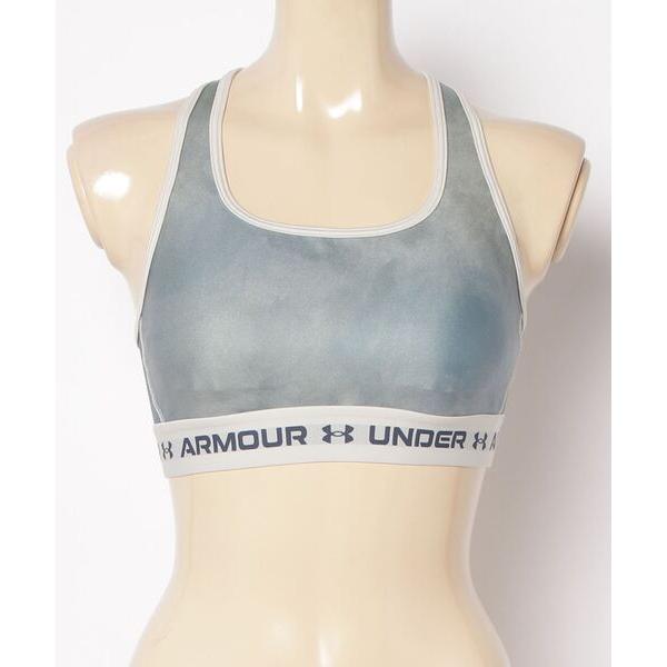 スポーツブラ アンダーアーマー  UAクロスバックブラ プリント ミディアムサポート