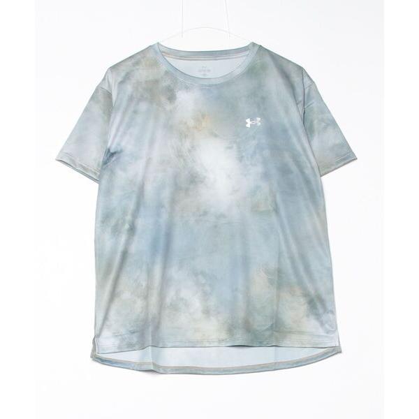 tシャツ アンダーアーマー  UAオールオーバー プリント Tシャツ レディース