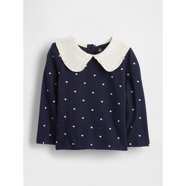 ZOZO問い合わせ番号:97563378ショップ:GAP，ギャップブランド:GAP，ギャップ商品名:ラッフルフリルカラートップス (幼児・ベビー)カテゴリ:トップス>Tシャツ/カットソーブランド品番:816543素材:コットン100%...