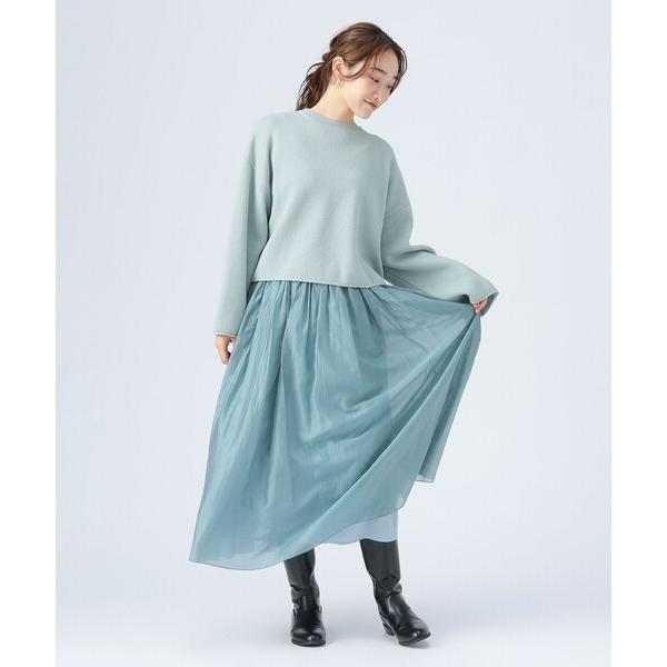 『セール実施中』ZOZO問い合わせ番号:97595460ショップ:BEAMS HEART，ビームスハートブランド:BEAMS HEART，ビームスハート商品名:スウェットニット × スカート（セットアイテム）カテゴリ:ワンピース/ドレス&g...