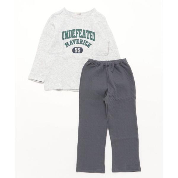 ZOZO問い合わせ番号:97599297ショップ:こどもの森e-shop，コドモノモリイーショップブランド:Kids Foret，キッズフォーレ商品名:【ジュニアあり】綿100％　カレッジ風プリントキルトパジャマカテゴリ:ルームウェア&gt...