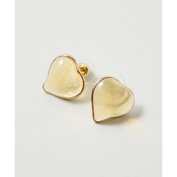 ピアス 「Elodie Pavie」ガラスハートピアス レディース
