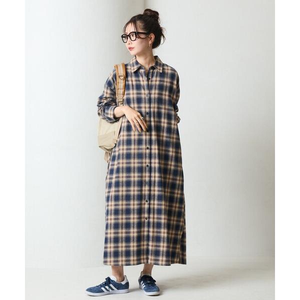 『タイムセール実施中』ZOZO問い合わせ番号:97630375ショップ:FREAK'S STORE，フリークスストアブランド:FREAK'S STORE，フリークスストア商品名:限定展開　ネル チェック ビックシャツ ワンピースカテゴリ:ワ...
