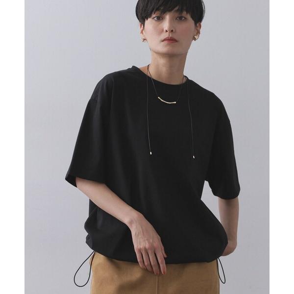 tシャツ 裾ドロストTシャツ「洗濯機洗い可」 レディース