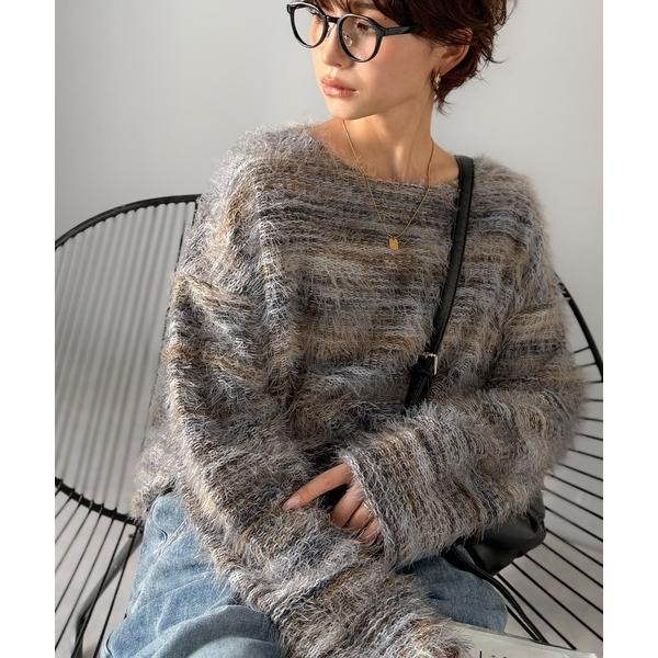 『タイムセール実施中』ZOZO問い合わせ番号:97632049ショップ:Classical Elf，クラシカルエルフブランド:classicalelf，クラシカルエルフ商品名:ふんわり染まる色彩の魔法。グラデーションシャギーニット（長袖）カ...