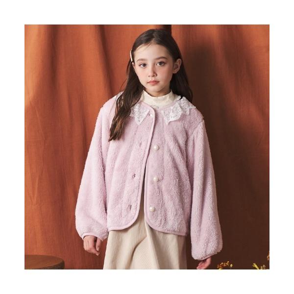 『セール実施中』ZOZO問い合わせ番号:97634228ショップ:こどもの森e-shop，コドモノモリイーショップブランド:Crescent，クレッセント商品名:レース衿ボアジャケットカテゴリ:ジャケット/アウター>ブルゾンブランド品...