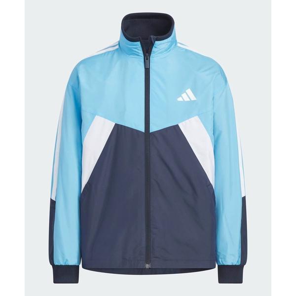 『セール実施中』ZOZO問い合わせ番号:97665433ショップ:adidas，アディダスブランド:adidas，アディダス商品名:マストハブ ルーズフィット カラーブロック 起毛トリコットウーブン トラックトップ キッズ / ジャージ /...
