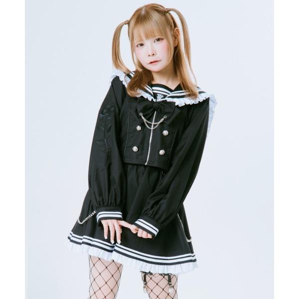 ZOZO問い合わせ番号:97668754ショップ:A'GEM/9 × .kom，エージェムナインブランド:TRAVAS TOKYO，トラバス トウキョウ商品名:『TRAVAS TOKYO/トラバス トーキョー』セーラーフリルセットアップカテ...