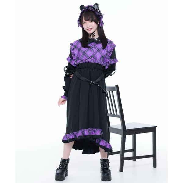 セットアップ 「TRAVAS TOKYO/トラバス トーキョー」チェック切替ワンピース レディース