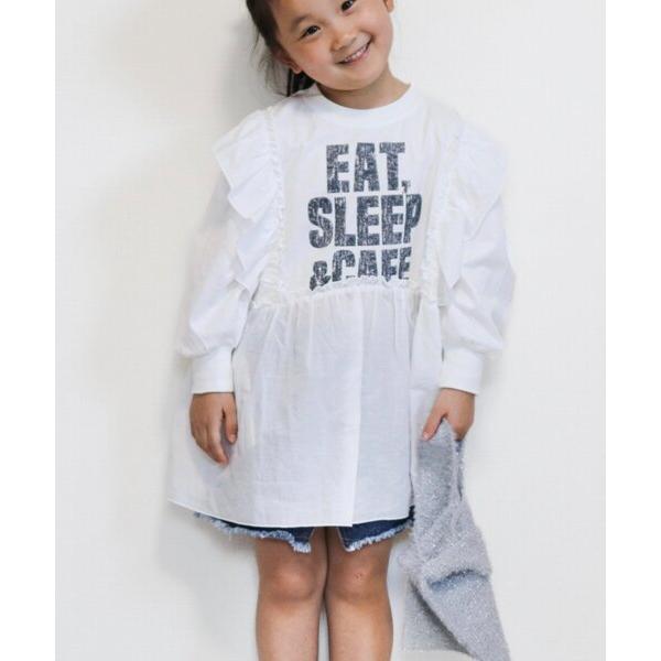 『セール実施中』ZOZO問い合わせ番号:97669738ショップ:CIAOPANIC TYPY，チャオパニックティピーブランド:CIAOPANIC TYPY，チャオパニックティピー商品名:【WEB限定】【KIDS】かすれロゴ切替チュニックワ...