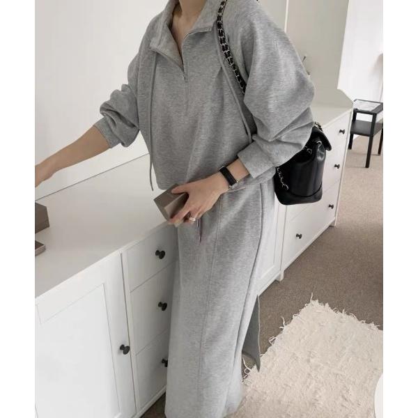 『セール実施中』ZOZO問い合わせ番号:97702703ショップ:Teem Store，チームストアブランド:Maison Calme，メゾンカルム商品名:【25年秋冬新作】【上下セット】裏起毛ボリューム ハーフジップスウェット スカート ...