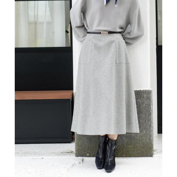 スカート ウールライクフレアスカート「洗濯機OK」