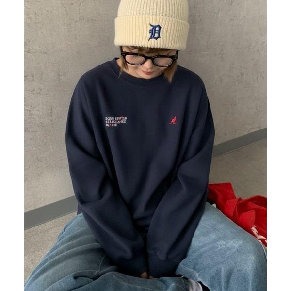 トレーナー スウェット 「KANGOL」別注フェイクスエードワンポイント刺繍ラグラントップス メンズ レディース