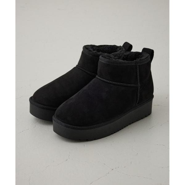 ZOZO問い合わせ番号:97703373ショップ:AZUL BY MOUSSY，アズールバイマウジーブランド:AZUL BY MOUSSY，アズールバイマウジー商品名:厚底ムートンショートブーツカテゴリ:シューズ>ブーツブランド品番:...