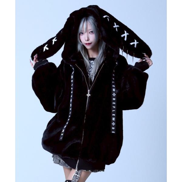 ZOZO問い合わせ番号:97703399ショップ:A'GEM/9 × .kom，エージェムナインブランド:REFLEM，レフレム商品名:『REFLEM/レフレム』うさ耳BIGファーパーカー/ファーブルゾン フーディーカテゴリ:ジャケット/ア...