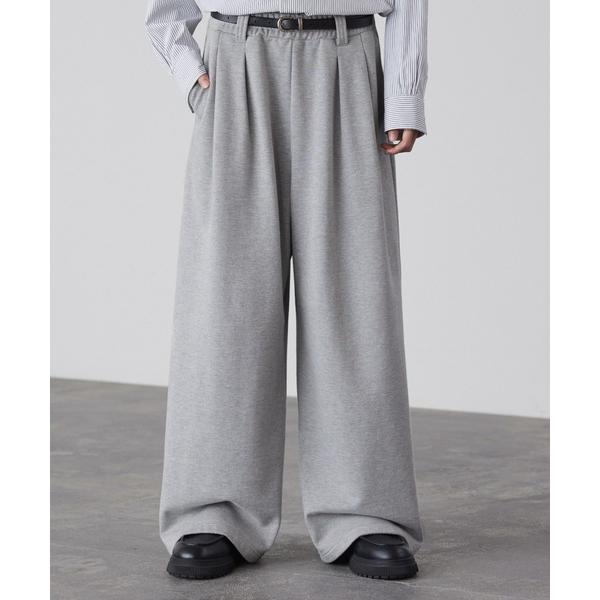 ZOZO問い合わせ番号:97703400ショップ:EMMA CLOTHES，エマ クローズブランド:LUENNA，ルエナ商品名:【LUENNA】2-Tuck Wide Sweat Pants / 2タックワイドスウェットパンツカテゴリ:パン...