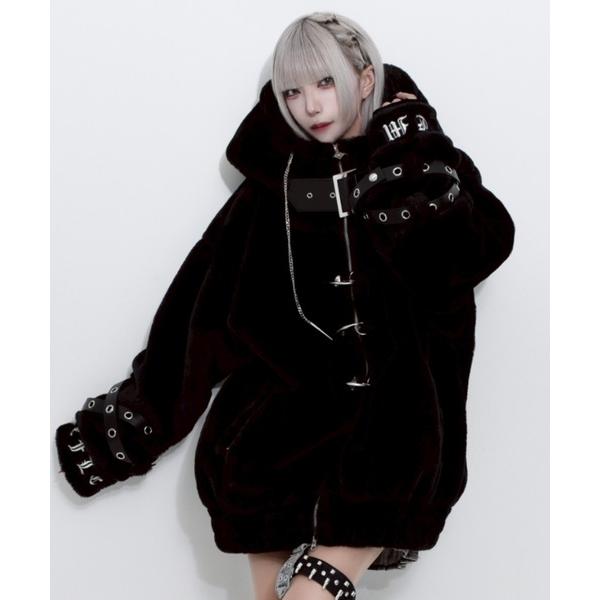 ZOZO問い合わせ番号:97703511ショップ:A'GEM/9 × .kom，エージェムナインブランド:REFLEM，レフレム商品名:『REFLEM/レフレム』ベルト付きハイネックファーパーカー/ファーブルゾン フーディーカテゴリ:ジャケ...