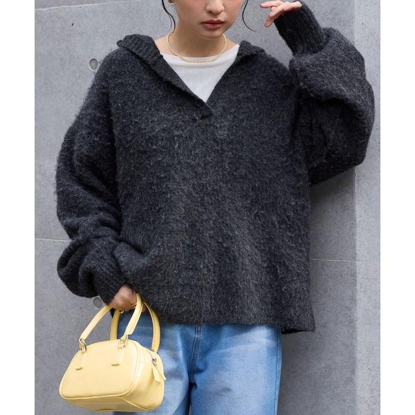 『タイムセール実施中』ZOZO問い合わせ番号:97735195ショップ:MONO-MART，モノマートブランド:MONO-MART，モノマート商品名:＜ハンドウォッシャブル＞ウールMIX ソフトシャギースキッパーニットカテゴリ:トップス&g...