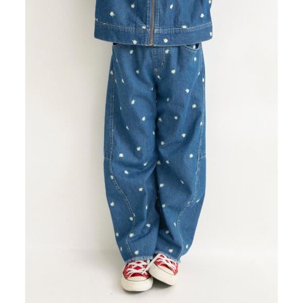『セール実施中』ZOZO問い合わせ番号:97735489ショップ:branshes，ブランシェスブランド:EDWIN，エドウィン，branshes，ブランシェス商品名:【Ou? by EDWIN】フラワー刺繍デニムカーブパンツカテゴリ:パン...