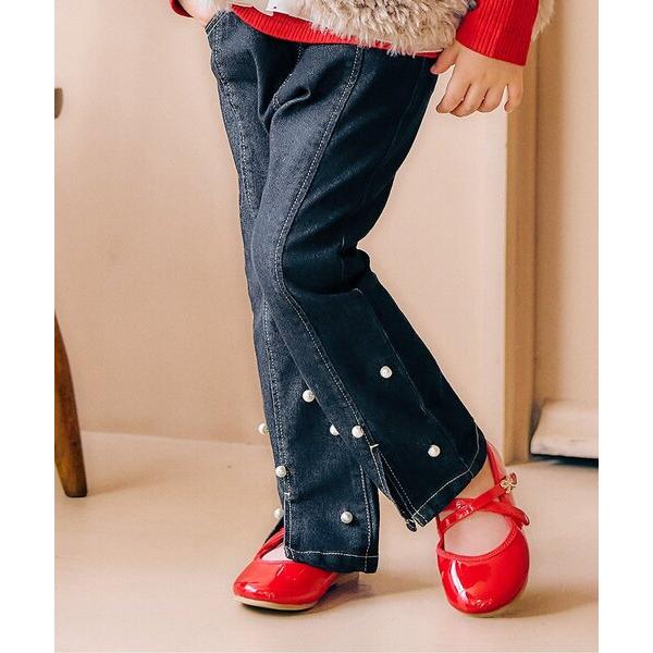 『セール実施中』ZOZO問い合わせ番号:97735900ショップ:F.O.Online Store，エフオーオンラインストアブランド:apres les cours，アプレレクール商品名:【スリット】裾パール・ラインストーン フレアきゅんパ...