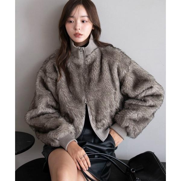 『セール実施中』ZOZO問い合わせ番号:97767120ショップ:WEGO，ウィゴーブランド:WEGO，ウィゴー商品名:WEGO/【25年秋冬新作】フェイクファーショートブルゾンカテゴリ:ジャケット/アウター>ブルゾンブランド品番:W...