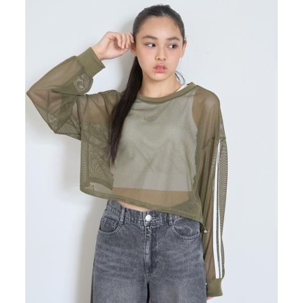 『セール実施中』ZOZO問い合わせ番号:97767175ショップ:NARUMIYA ONLINE，ナルミヤ オンラインブランド:LOVETOXIC，ラブトキシック商品名:【LTXC】インナーつきメッシュTシャツカテゴリ:トップス>アン...