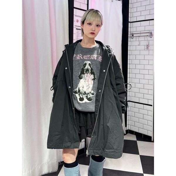 モッズコート コート ギャザーリボンモッズコート レディース