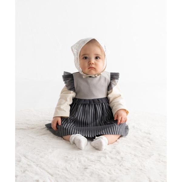 ※このアイテムは返品・交換対象外商品です。ZOZO問い合わせ番号:97800865ショップ:Wonder apartment，ワンダーアパートメントブランド:maarook，マルーク商品名:杢ツイルノスタルジック・ストライプｂａｂｙドレスカ...