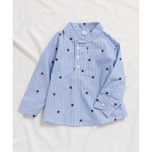 『セール実施中』ZOZO問い合わせ番号:97832101ショップ:F.O.Online Store，エフオーオンラインストアブランド:apres les cours，アプレレクール商品名:【リンク】ハート刺繍ストライプシャツカテゴリ:トップ...