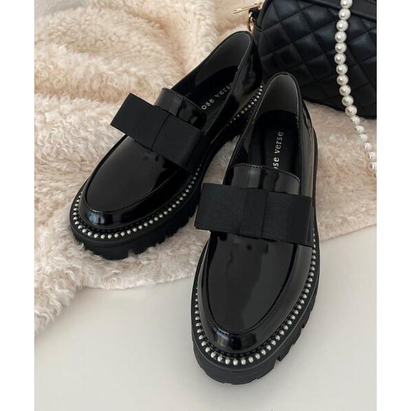 『タイムセール実施中』ZOZO問い合わせ番号:97833760ショップ:prose verse，プロズヴェールブランド:prose verse，プロズヴェール商品名:リボンパールローファーカテゴリ:シューズ>ローファーブランド品番:P...