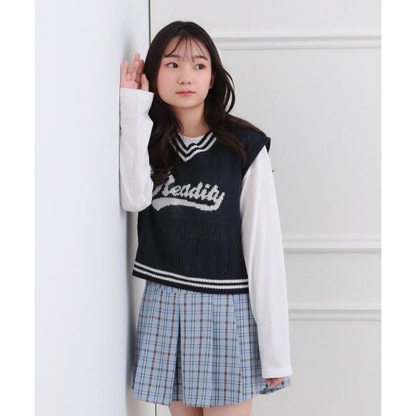 『タイムセール実施中』ZOZO問い合わせ番号:97834145ショップ:PINK-latte，ピンク ラテブランド:PINK-latte，ピンクラテ商品名:【セットアイテム】ニットベスト＋ロンTカテゴリ:トップス>ベストブランド品番:...