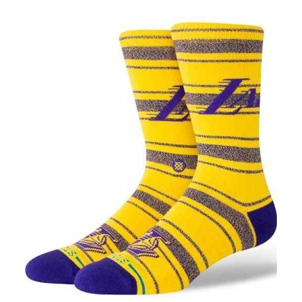 靴下 STANCE/スタンス ソックス ”NBA チームソックス” LAKERS HOMESICK CREW A556D25LHC メンズ レディース